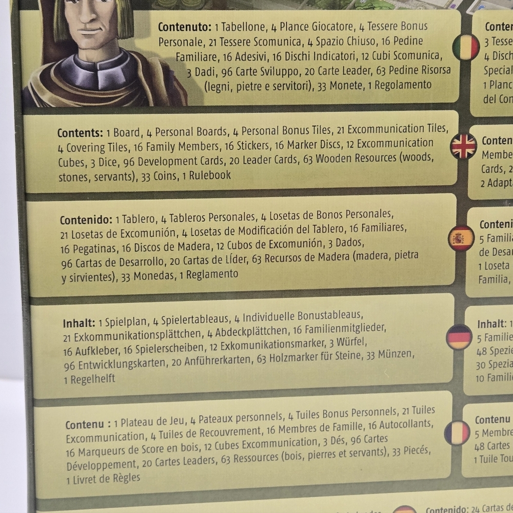 Cranio: Board game - Lorenzo il Magnifico (2nd Ed) New Factory Sealed - Picture 9 of 11